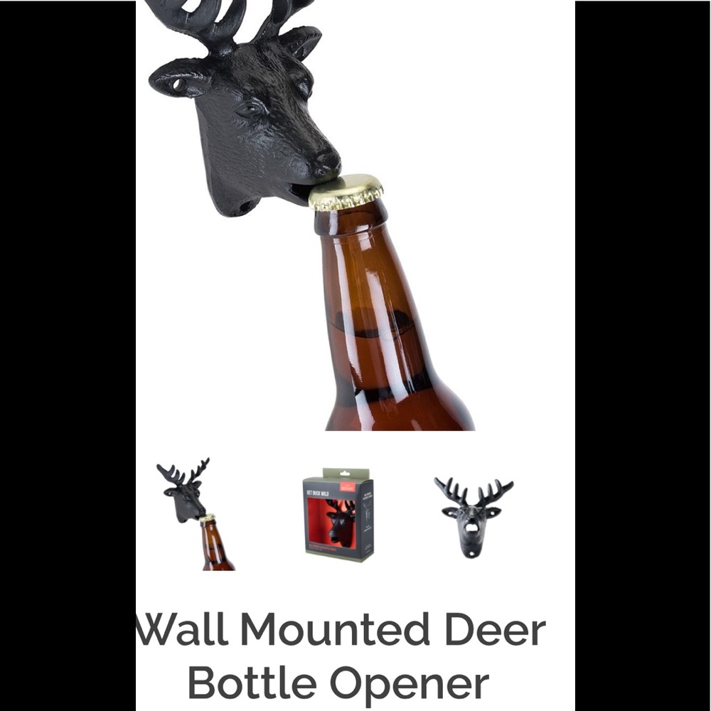 Foster‎ and rye wall mounted deer bottle opener nwt